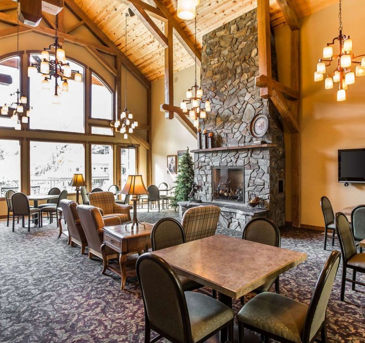 Enjoy breakfast in this seating area
