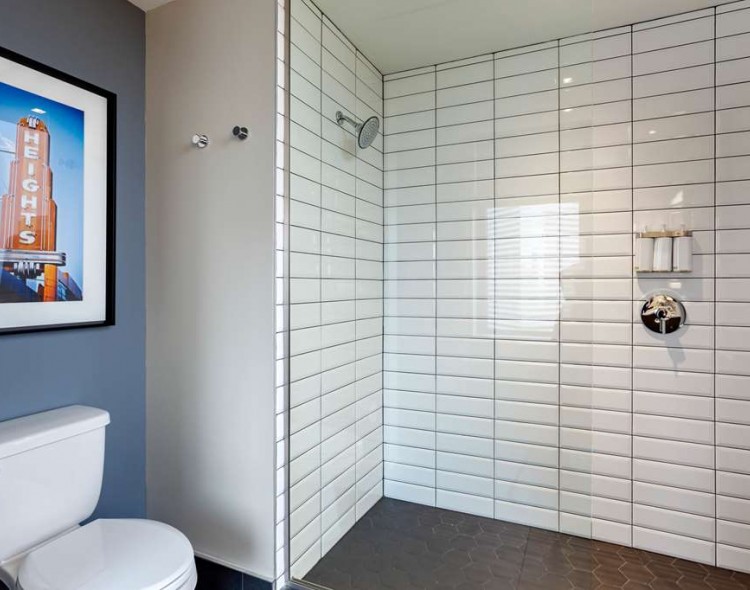 shower in bathroom