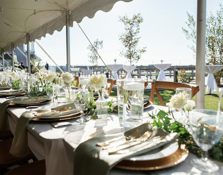 a table set for a party