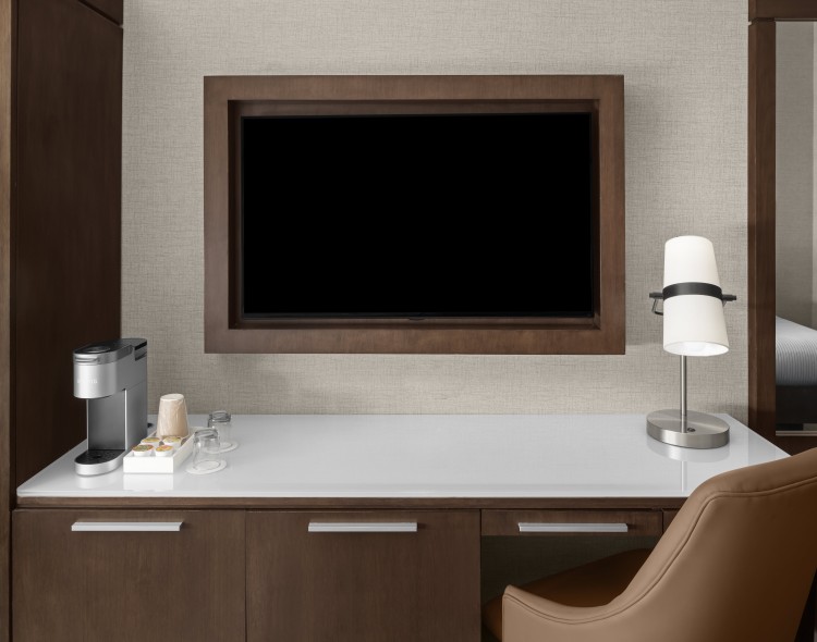 a tv on a table