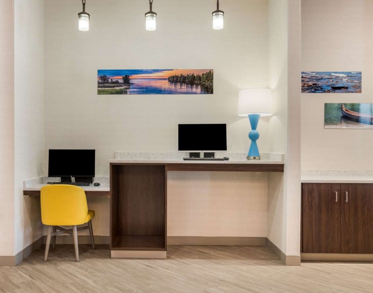 Business center with 2 computers