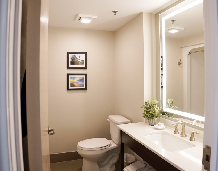 washroom of a hotel bedroom