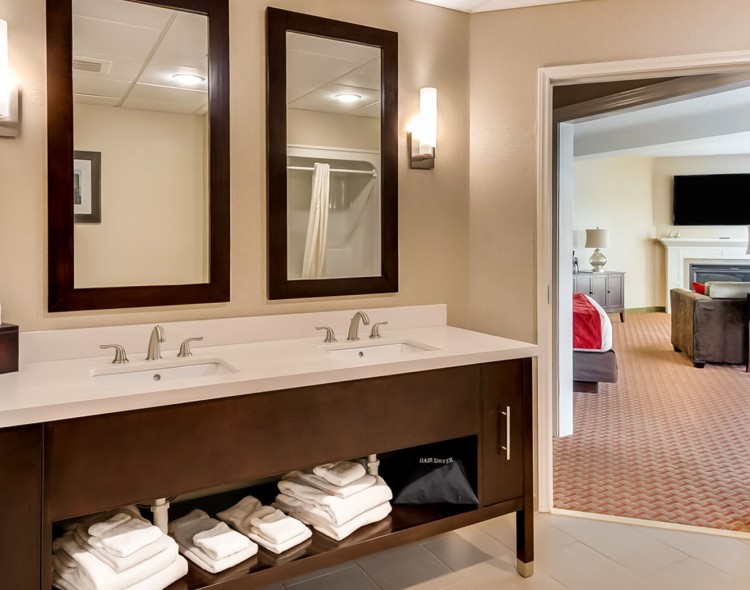 bathroom of a private room