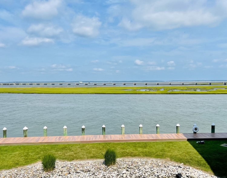 lake view from a window of a property