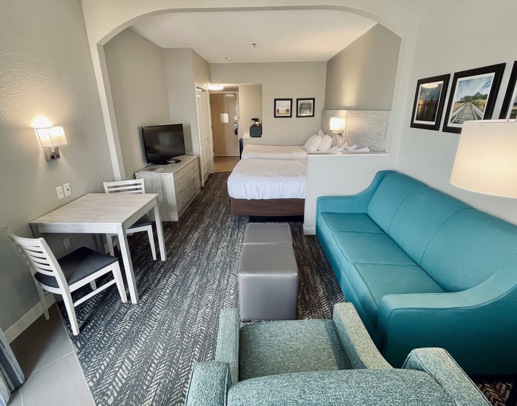living room of a luxury suite