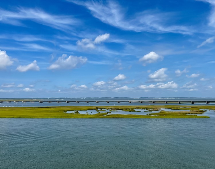 panoramic view of a bay