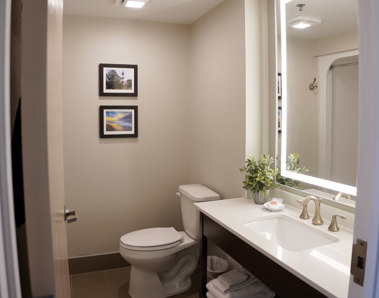 bathroom of a room of property