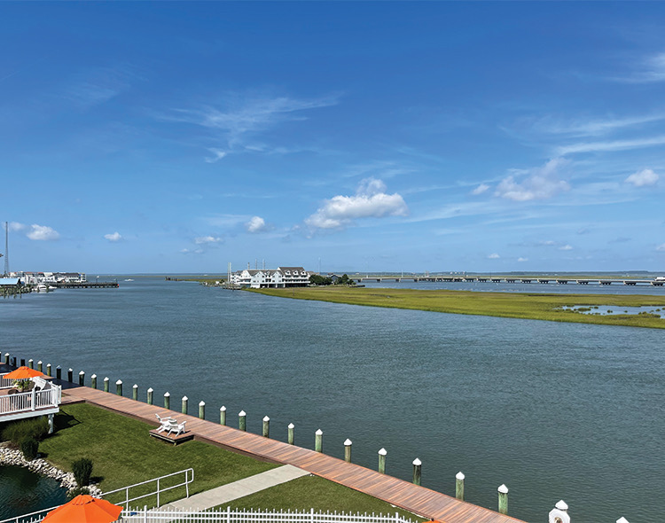 panoramic view of big houses around a lake during the day