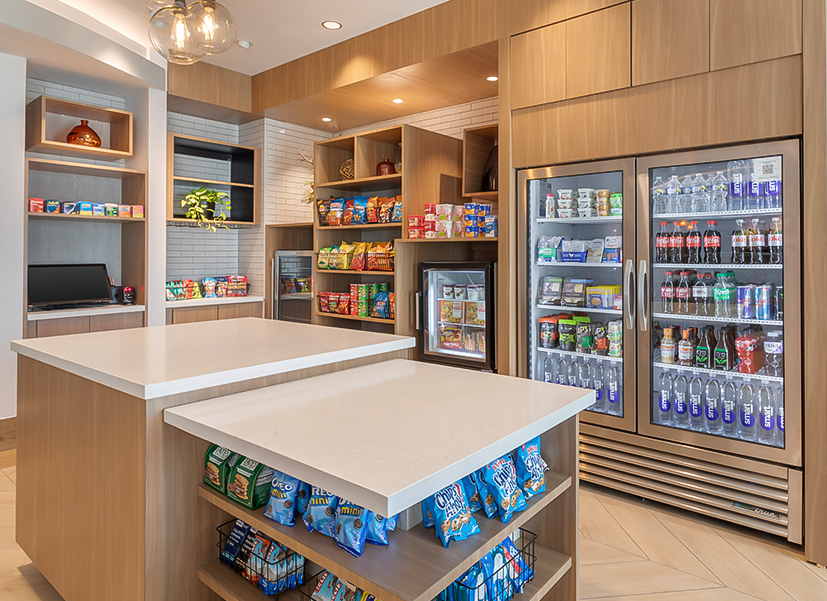 a store with shelves of food and drinks